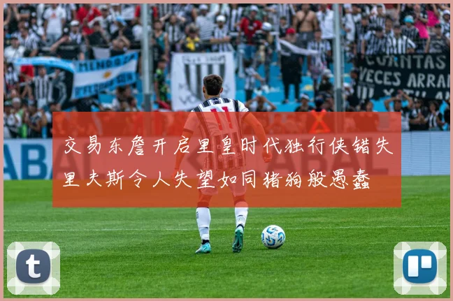 交易东詹开启里皇时代独行侠错失里夫斯令人失望如同猪狗般愚蠢